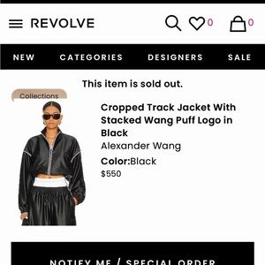 Alexander Wang Satin Track Jacket